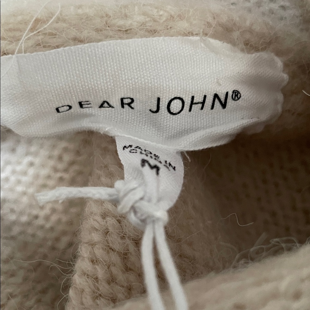 Dear John Cozy Cream Oversized Turtleneck Sweater - Picture 8 of 10